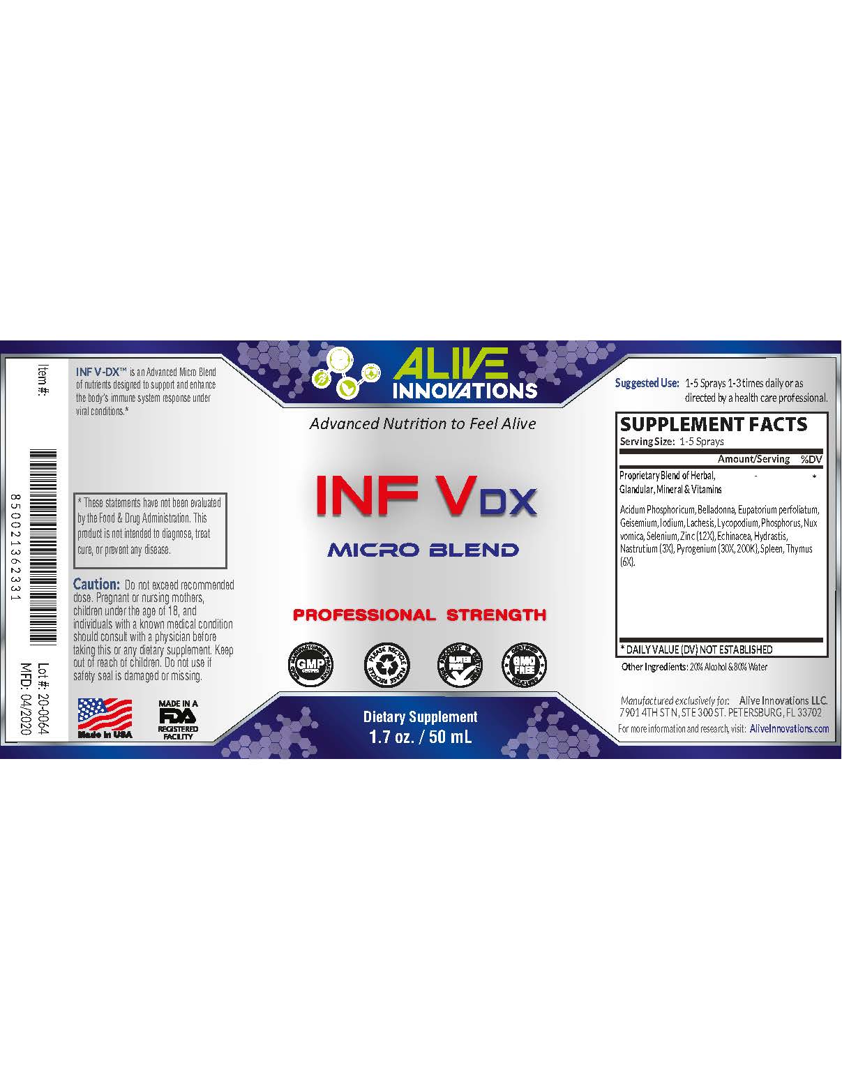 INF V DX